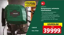 Lidl PARKSIDE Kompresszor automata tömlődobbal ajánlat