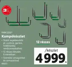 Lidl PARKSIDE Kampókészlet ajánlat