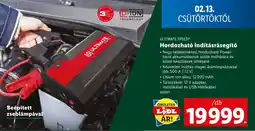 Lidl ULTIMATE SPEED Hordozható indításrásegítő ajánlat