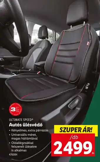 Lidl ULTIMATE SPEED Autós ülésvédő ajánlat