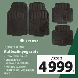 Lidl ULTIMATE SPEED Autószőnyegszett ajánlat