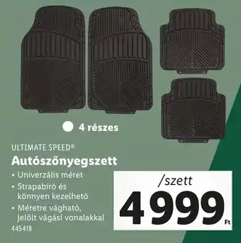 Lidl ULTIMATE SPEED Autószőnyegszett ajánlat