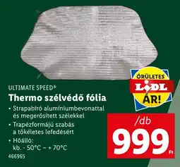 Lidl ULTIMATE SPEED Thermo szélvédő fólia ajánlat