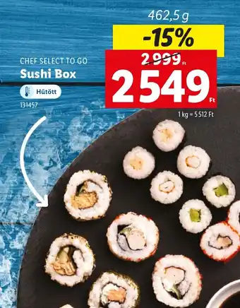 Lidl CHEF SELECT TO GO Sushi Box ajánlat