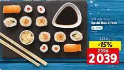 Lidl CHEF SELECT TO GO Sushi Box 2 főre ajánlat