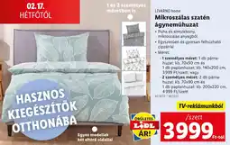 Lidl LIVARNO home Mikroszálas szatén ágyneműhuzat ajánlat