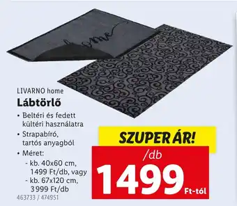 Lidl LIVARNO home Lábtörlő ajánlat