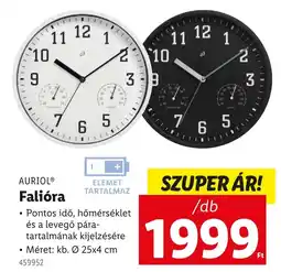 Lidl AURIOL Falióra ajánlat