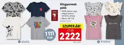 Lidl Kisgyermek póló ajánlat