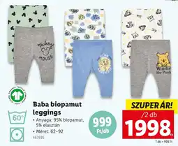 Lidl Baba biopamut leggings ajánlat