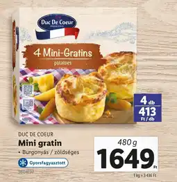 Lidl DUC DE COEUR Mini gratin ajánlat