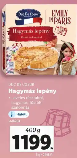 Lidl DUC DE COEUR Hagymás lepény ajánlat