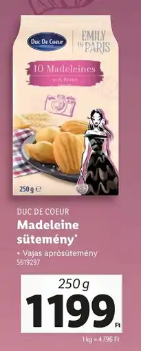 Lidl DUC DE COEUR Madeleine sütemény ajánlat