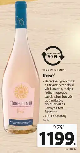 Lidl TERRES DU MIDI Rosé ajánlat