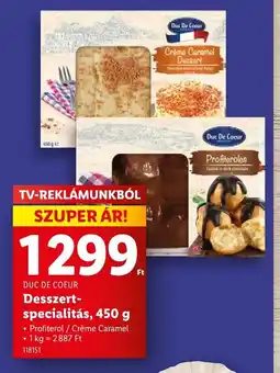 Lidl DUC DE COEUR Desszert-specialitás ajánlat