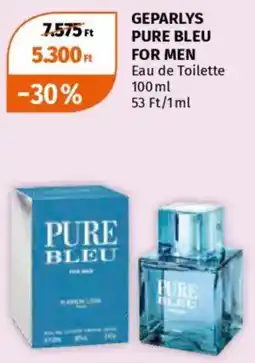 Müller Geparlys Pure Bleu for Men Eau de Toilette ajánlat