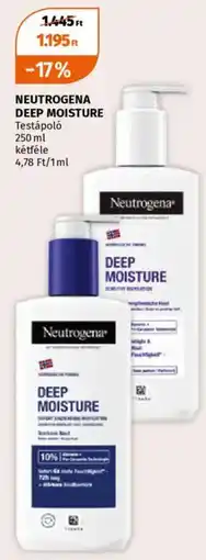 Müller Neutrogena Deep Moisture ajánlat