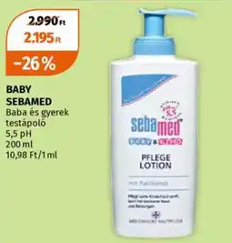 Müller Baby Sebamed baba és gyerek testápoló ajánlat