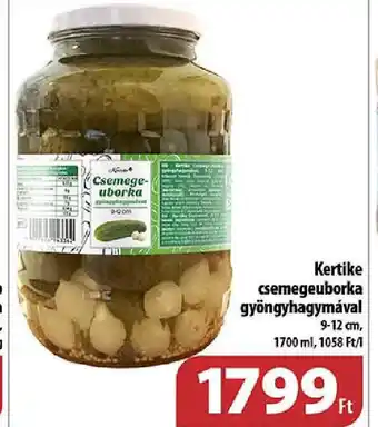 Coop Kertike csemegeuborka gyöngyhagymával ajánlat