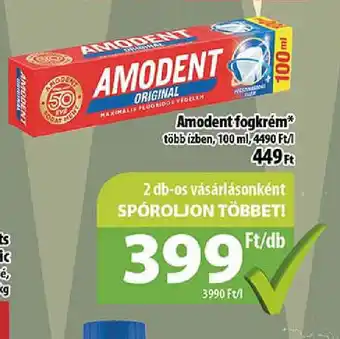 Coop Amodent fogkrém ajánlat