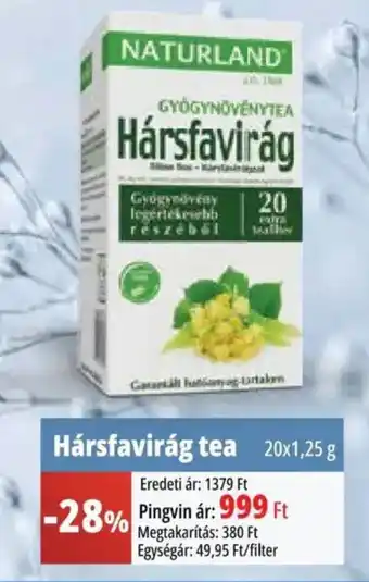 Pingvin Patika Hársfavirág tea ajánlat