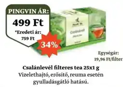 Pingvin Patika Csalánlevél filteres tea ajánlat