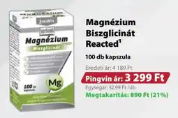 Pingvin Patika Magnézium Biszglicinát Reacted ajánlat