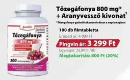 Pingvin Patika Tőzegáfonya 800 mg + Aranyvessző kivonat ajánlat