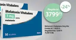 Pingvin Patika Melatonin Vitabalans 3 mg ajánlat