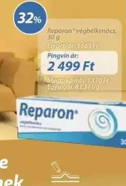 Pingvin Patika Reparon végbélkenőcs ajánlat