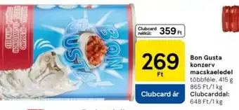 Tesco Bon Gusta konzerv macskaeledel ajánlat