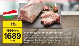 Tesco Friss magyar csontos sertéskaraj ajánlat