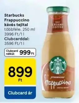 Tesco Starbucks Frappuccino kávés tejital ajánlat