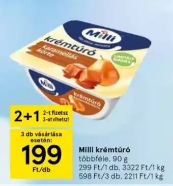 Tesco Milli krémtúró ajánlat