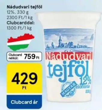 Tesco Nádudvari tejföl 12% ajánlat