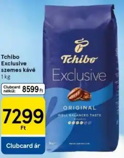 Tesco Tchibo Exclusive szemes kávé ajánlat