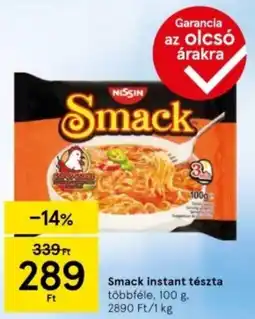 Tesco Smack instant tészta ajánlat