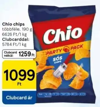 Tesco Chio chips ajánlat