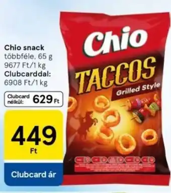 Tesco Chio snack ajánlat