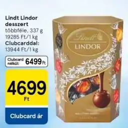 Tesco Lindt Lindor desszert ajánlat