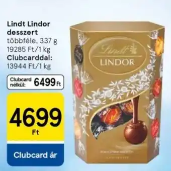 Tesco Lindt Lindor desszert ajánlat