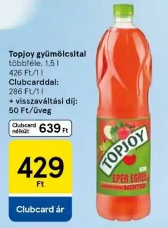 Tesco Topjoy gyümölcsital ajánlat