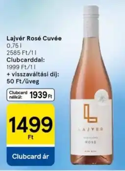 Tesco Lajvér Rosé Cuvée ajánlat