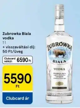 Tesco Zubrowka Biala vodka ajánlat