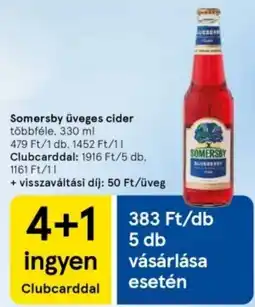 Tesco Somersby üveges cider ajánlat