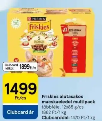 Tesco Friskies alutasakos macskaeledel multipack ajánlat