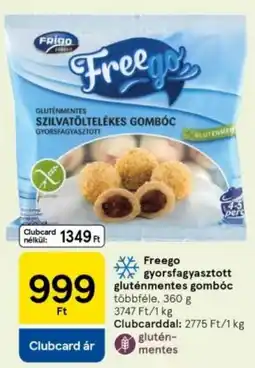 Tesco Freego gyorsfagyasztott gluténmentes gombóc ajánlat