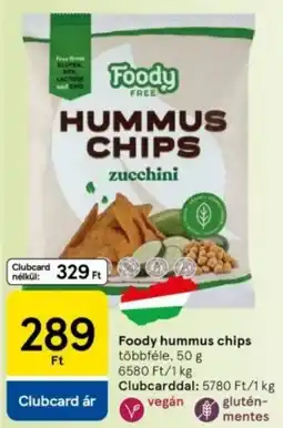 Tesco Foody hummus chips ajánlat