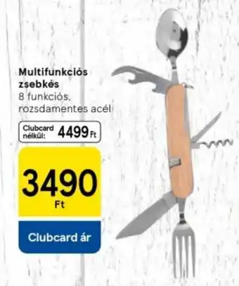 Tesco Multifunkciós zsebkés ajánlat