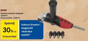 Tesco KREATOR Sarokcsavarozó adapter ajánlat